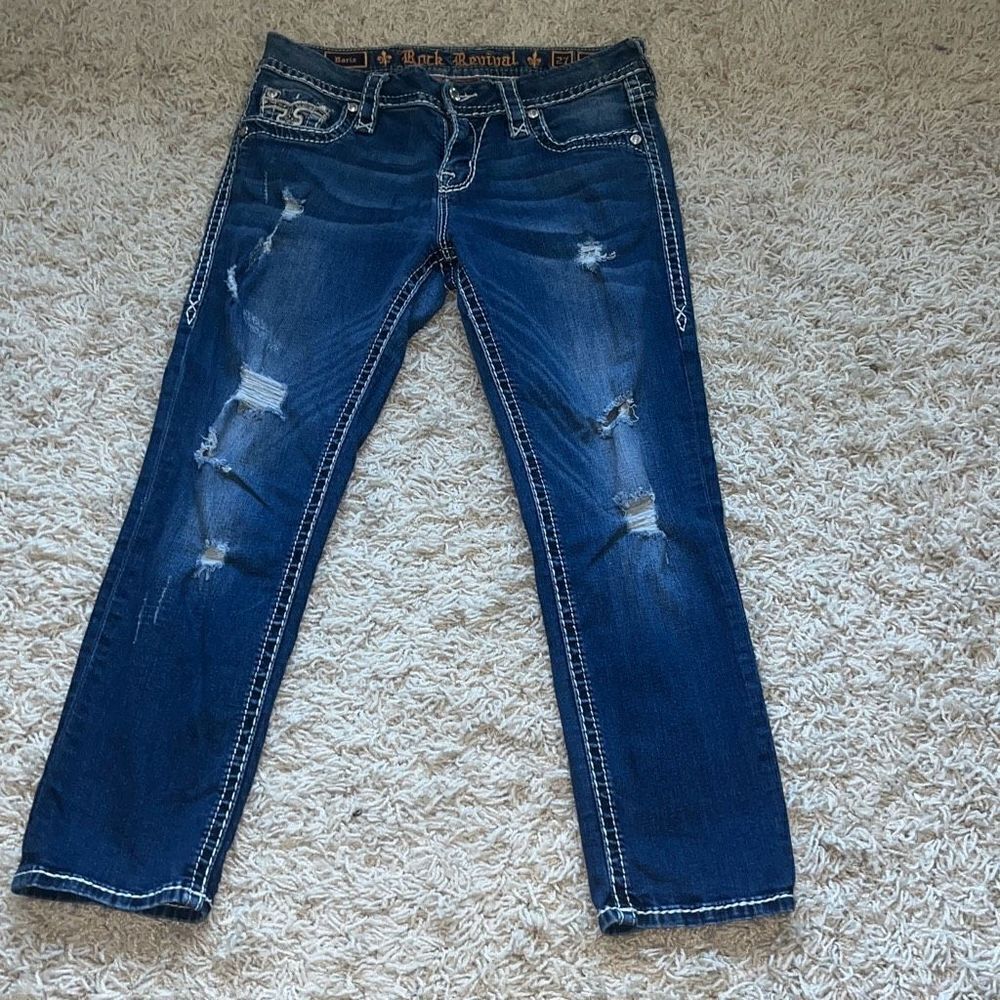 Rock Revival Boris Stretch Cropped Jean 27